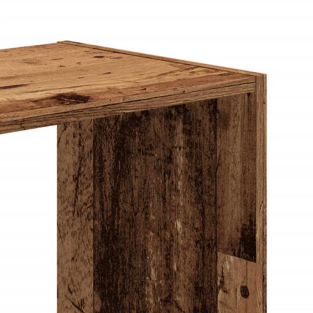 Boekenkast 68,5x32x68,5 cm bewerkt hout oud houtkleurig is nu te koop bij PeponiXL, paradijselijk wonen!