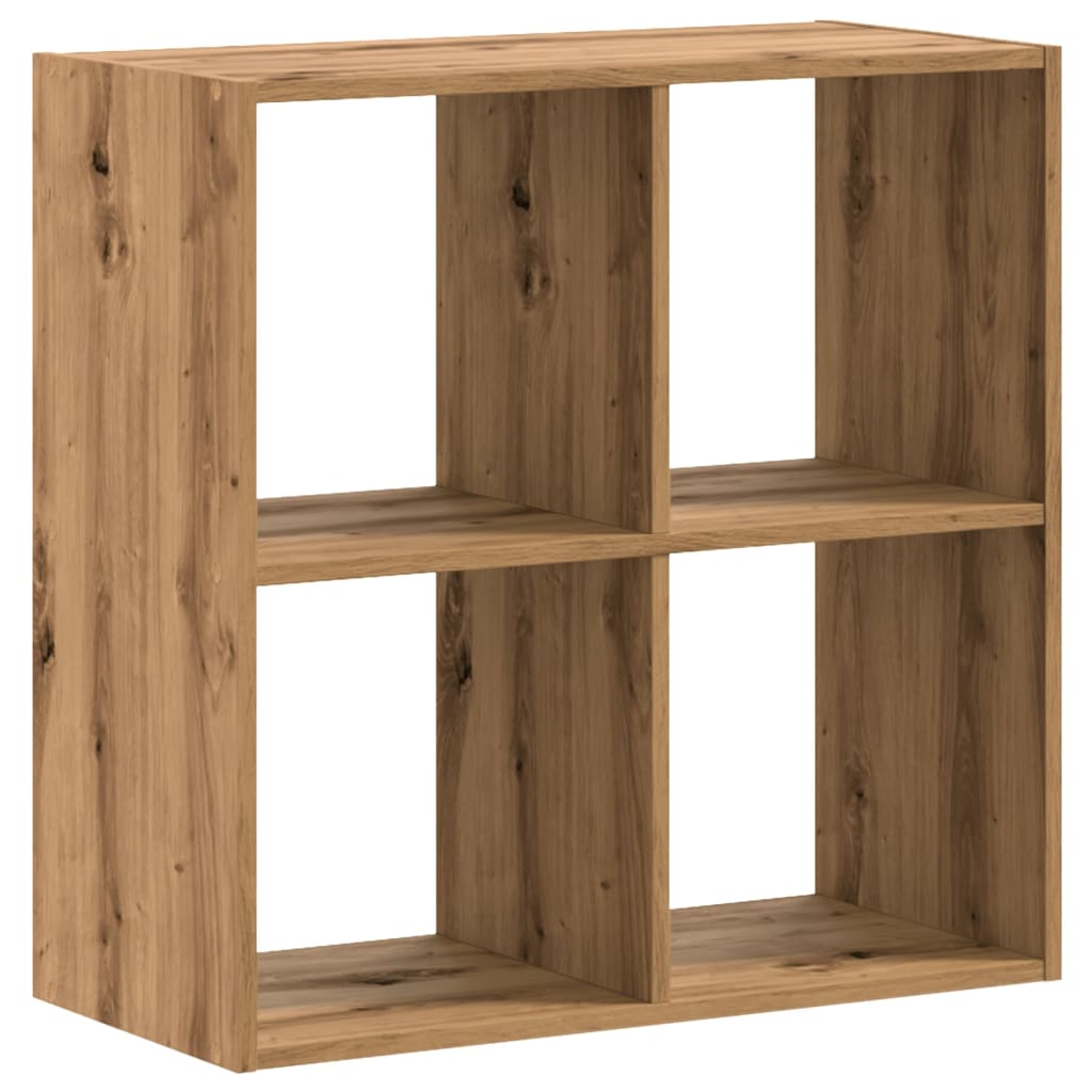 Boekenkast 68,5x32x68,5 cm bewerkt hout artisanaal eikenkleurig is nu te koop bij PeponiXL, paradijselijk wonen!