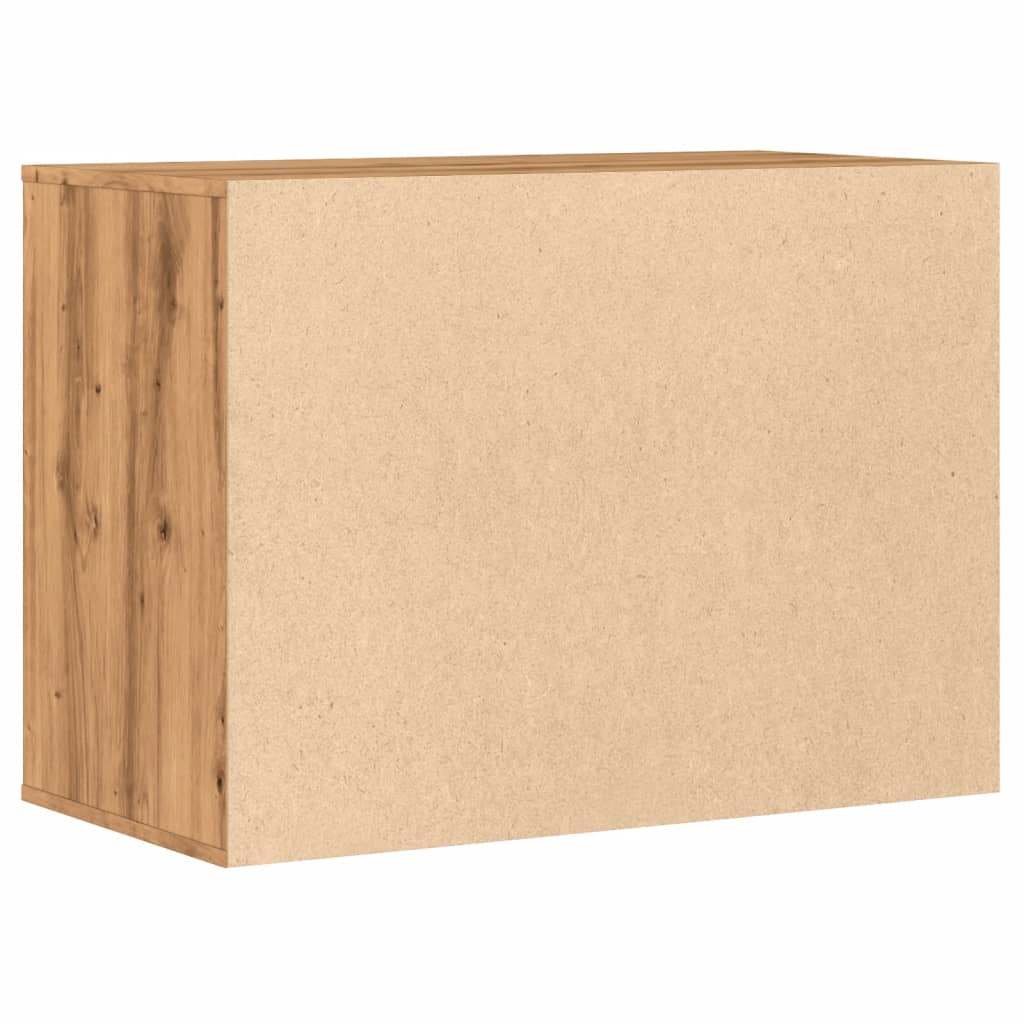 Ladekast 80x41x58 cm bewerkt hout artisanaal eikenkleurig is nu te koop bij PeponiXL, paradijselijk wonen!