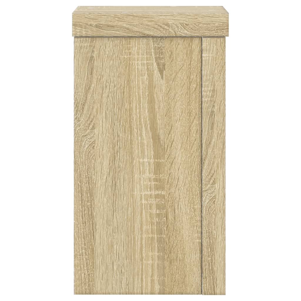 Plantenstandaards 2 st 10x10x18 cm bewerkt hout sonoma eiken is nu te koop bij PeponiXL, paradijselijk wonen!