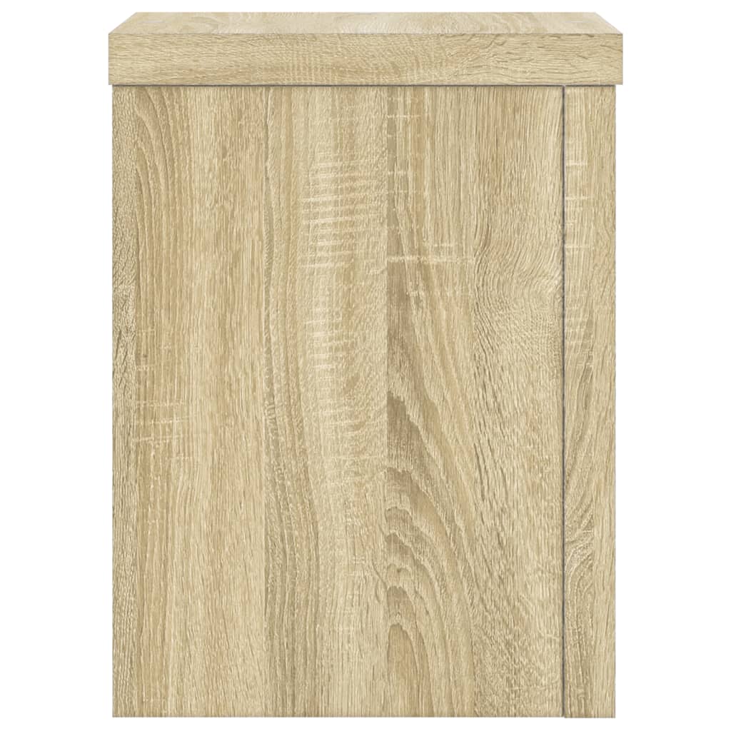 Plantenstandaards 2 st 15x15x20 cm bewerkt hout sonoma eiken is nu te koop bij PeponiXL, paradijselijk wonen!
