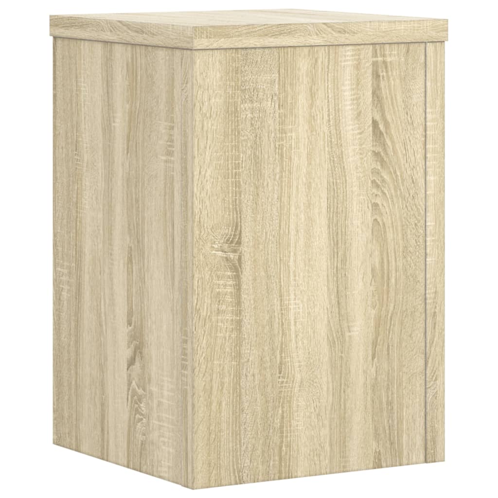 Plantenstandaards 2 st 20x20x30 cm bewerkt hout sonoma eiken is nu te koop bij PeponiXL, paradijselijk wonen!