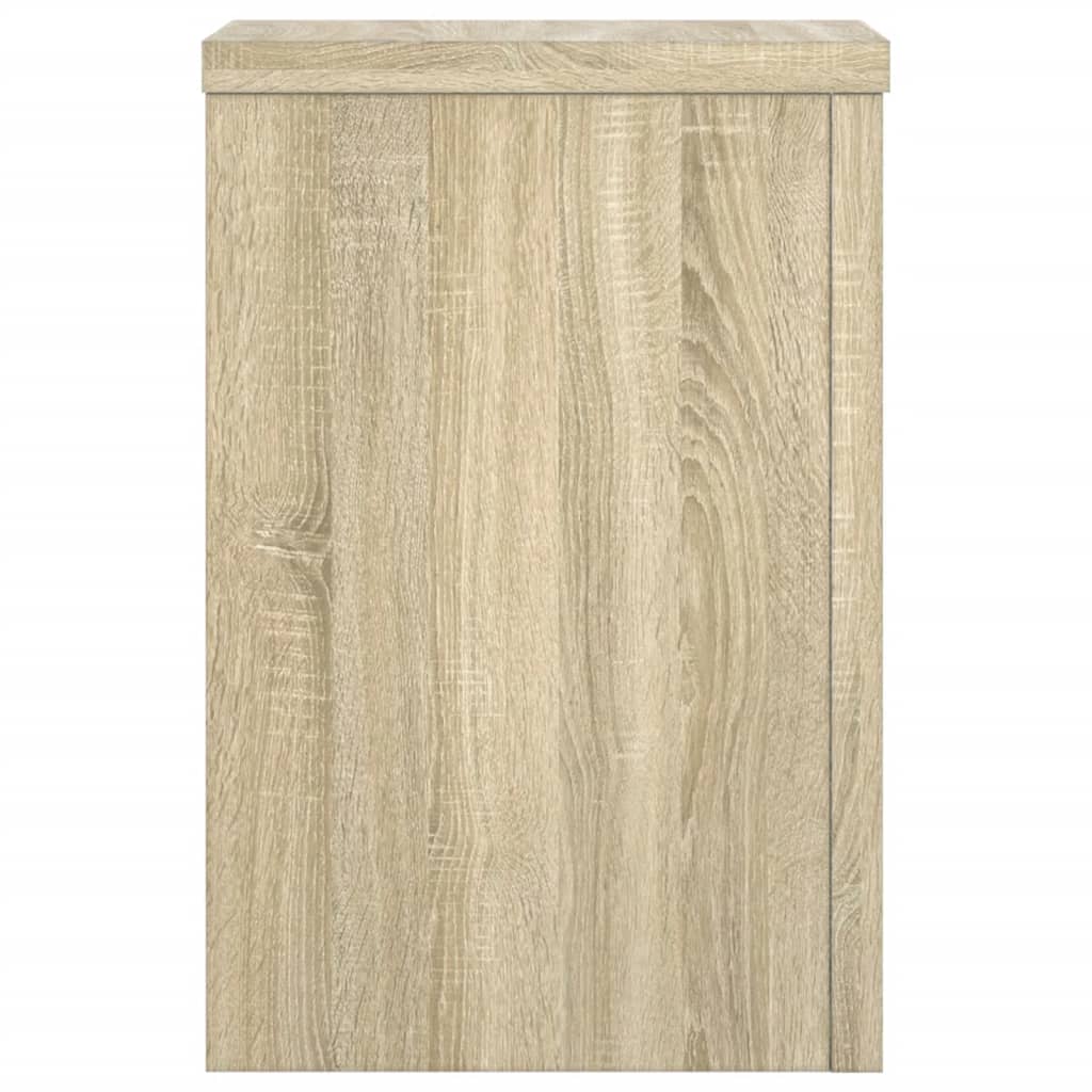 Plantenstandaards 2 st 20x20x30 cm bewerkt hout sonoma eiken is nu te koop bij PeponiXL, paradijselijk wonen!