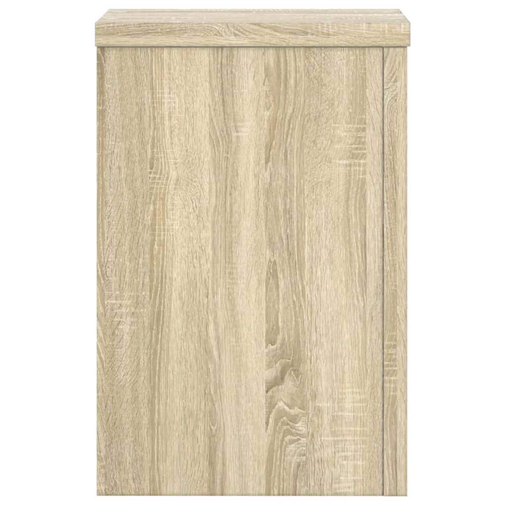 Plantenstandaards 2 st 20x20x30 cm bewerkt hout sonoma eiken is nu te koop bij PeponiXL, paradijselijk wonen!