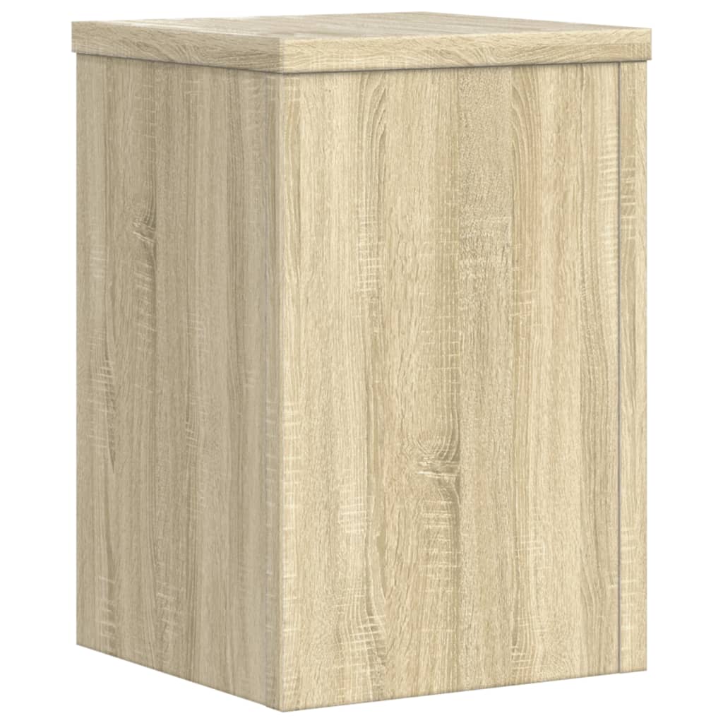 Plantenstandaards 2 st 20x20x30 cm bewerkt hout sonoma eiken is nu te koop bij PeponiXL, paradijselijk wonen!