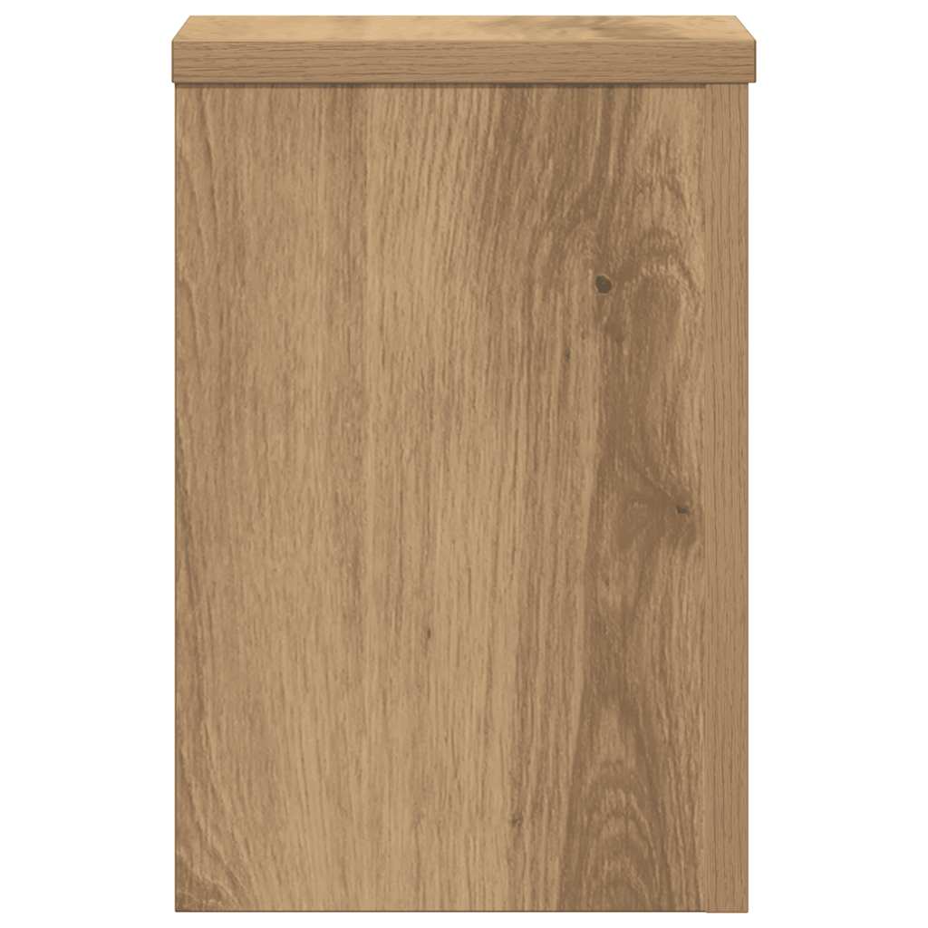 Plantenstandaards 2 st 20x20x30 cm hout artisanaal eiken is nu te koop bij PeponiXL, paradijselijk wonen!