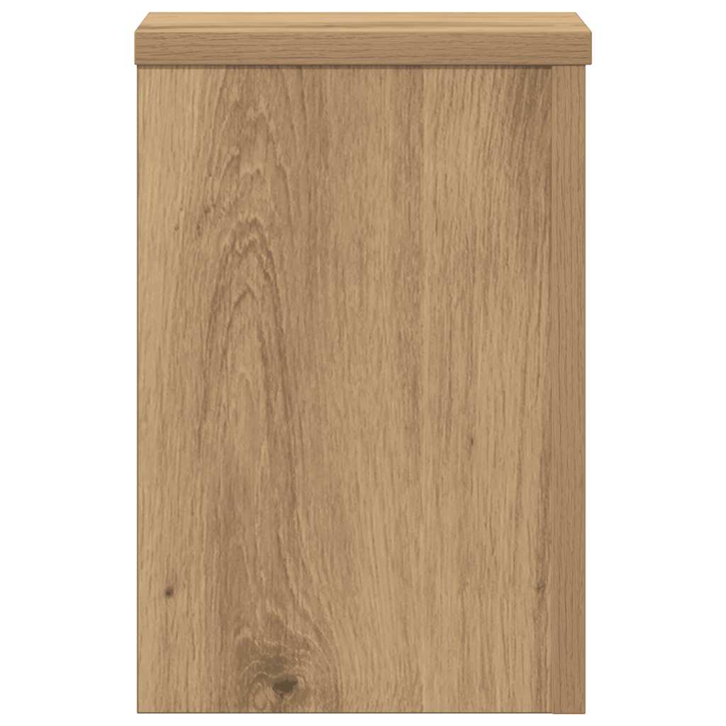 Plantenstandaards 2 st 20x20x30 cm hout artisanaal eiken is nu te koop bij PeponiXL, paradijselijk wonen!