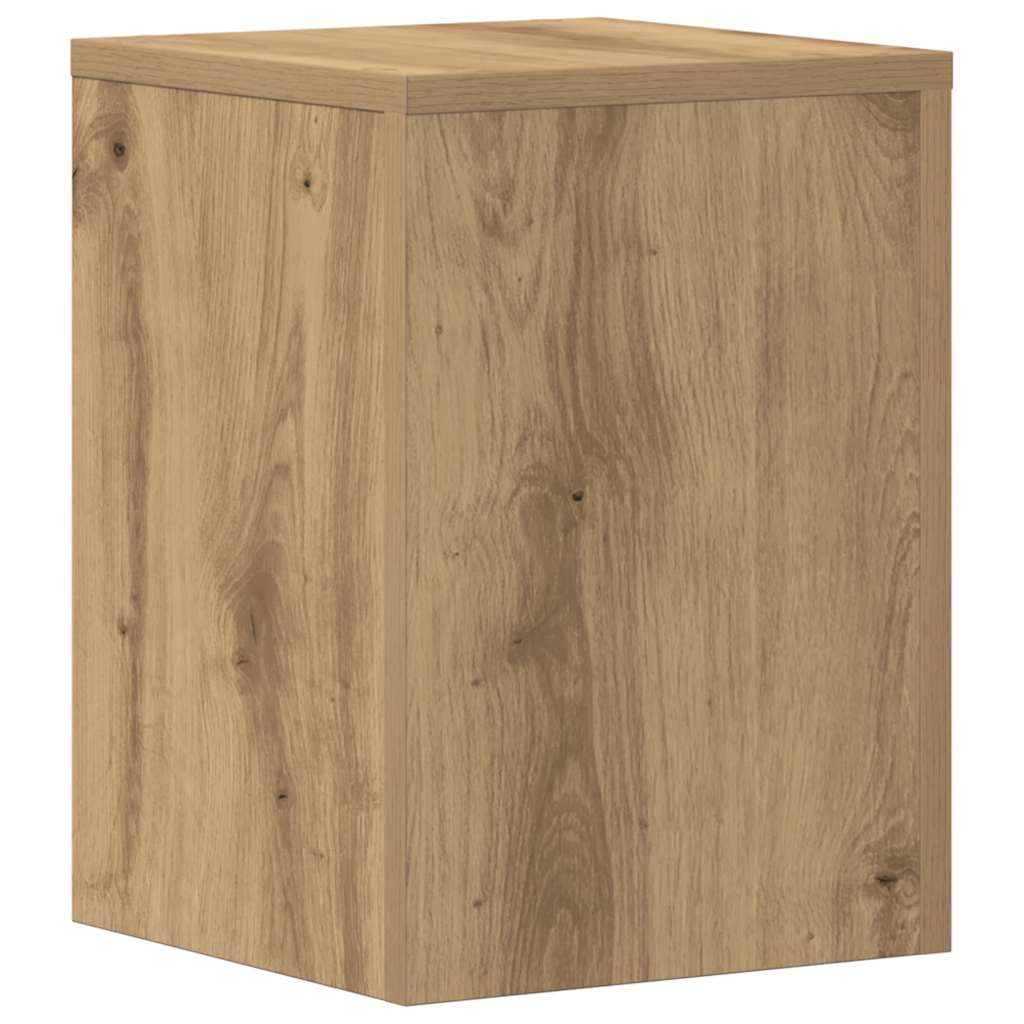 Plantenstandaards 2 st 25x25x35 cm hout artisanaal eiken is nu te koop bij PeponiXL, paradijselijk wonen!