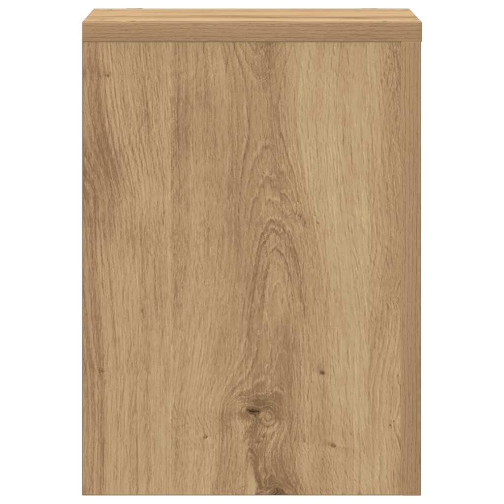 Plantenstandaards 2 st 25x25x35 cm hout artisanaal eiken is nu te koop bij PeponiXL, paradijselijk wonen!