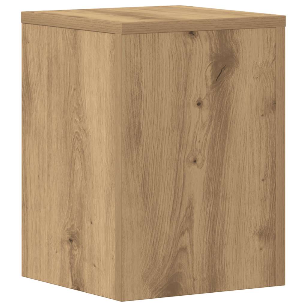 Plantenstandaards 2 st 25x25x35 cm hout artisanaal eiken is nu te koop bij PeponiXL, paradijselijk wonen!