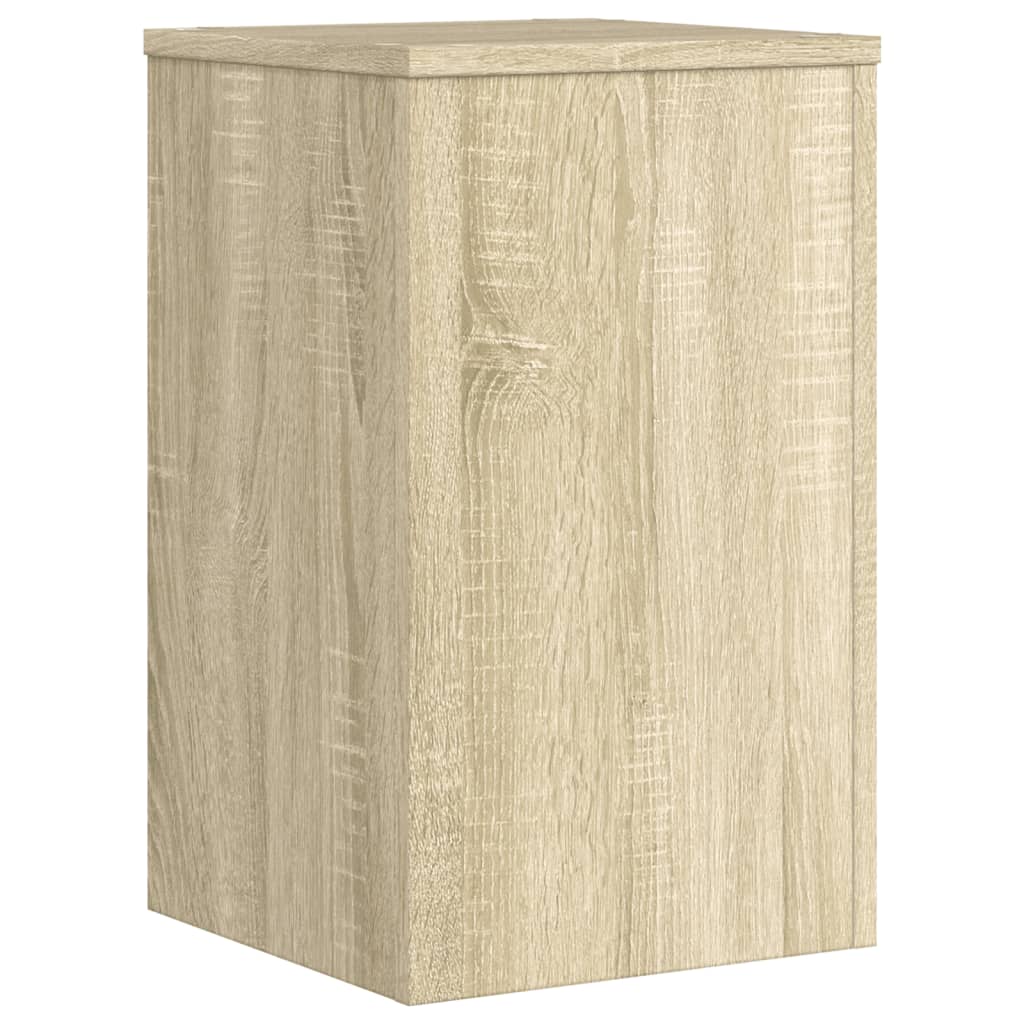 Plantenstandaards 2 st 30x30x50 cm bewerkt hout sonoma eiken is nu te koop bij PeponiXL, paradijselijk wonen!