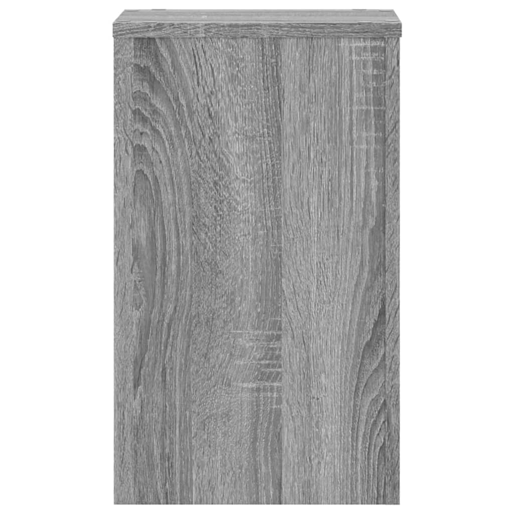 Plantenstandaards 2 st 30x30x50 cm bewerkt hout grijs sonoma is nu te koop bij PeponiXL, paradijselijk wonen!