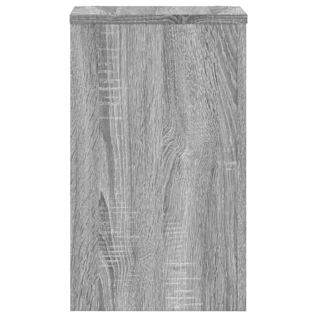 Plantenstandaards 2 st 30x30x50 cm bewerkt hout grijs sonoma is nu te koop bij PeponiXL, paradijselijk wonen!