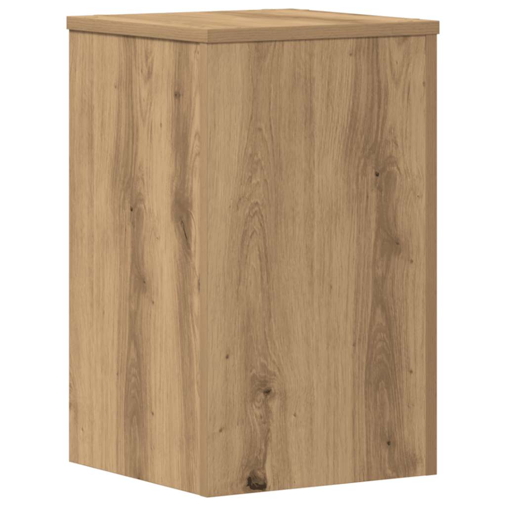 Plantenstandaards 2 st 30x30x50 cm hout artisanaal eiken is nu te koop bij PeponiXL, paradijselijk wonen!