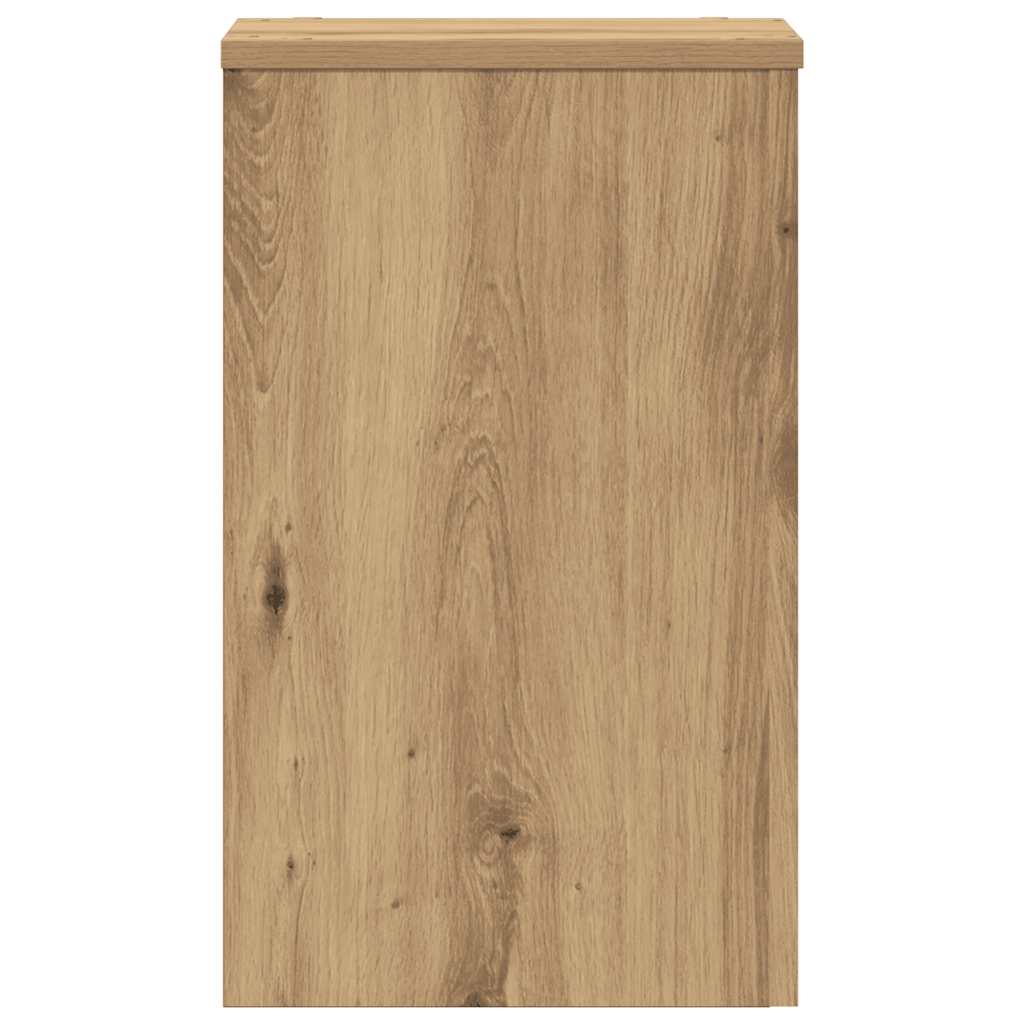Plantenstandaards 2 st 30x30x50 cm hout artisanaal eiken is nu te koop bij PeponiXL, paradijselijk wonen!