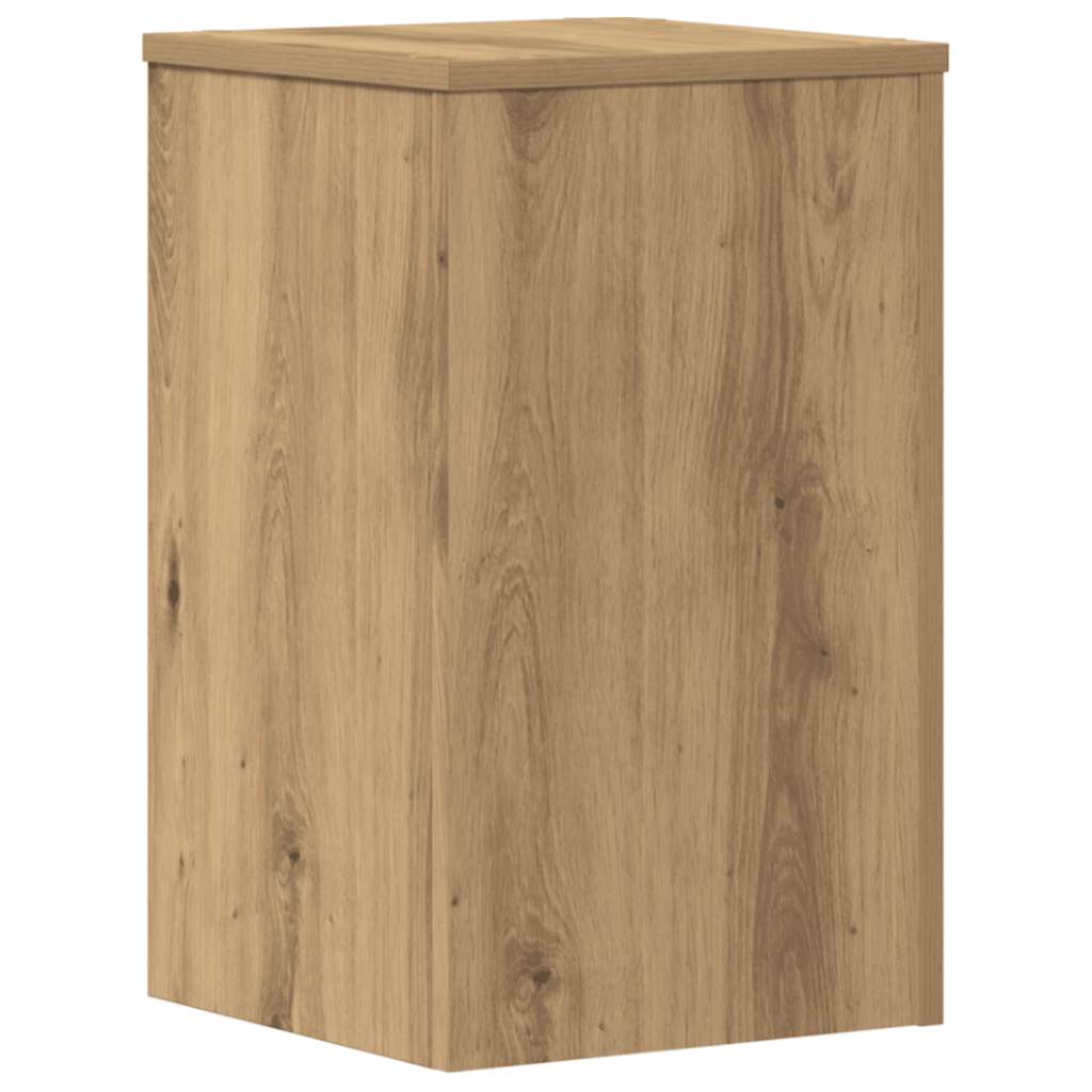 Plantenstandaards 2 st 30x30x50 cm hout artisanaal eiken is nu te koop bij PeponiXL, paradijselijk wonen!