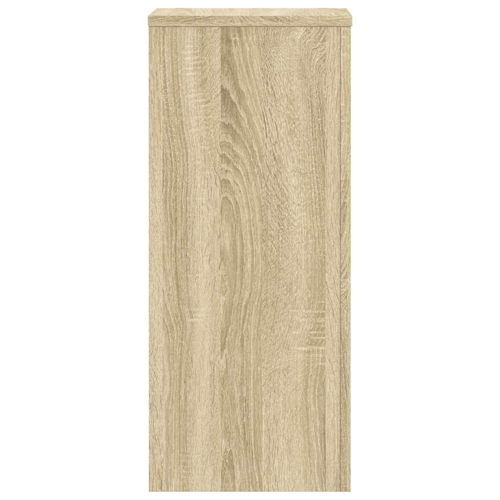 Plantenstandaards 2 st 30x30x70 cm bewerkt hout sonoma eiken is nu te koop bij PeponiXL, paradijselijk wonen!