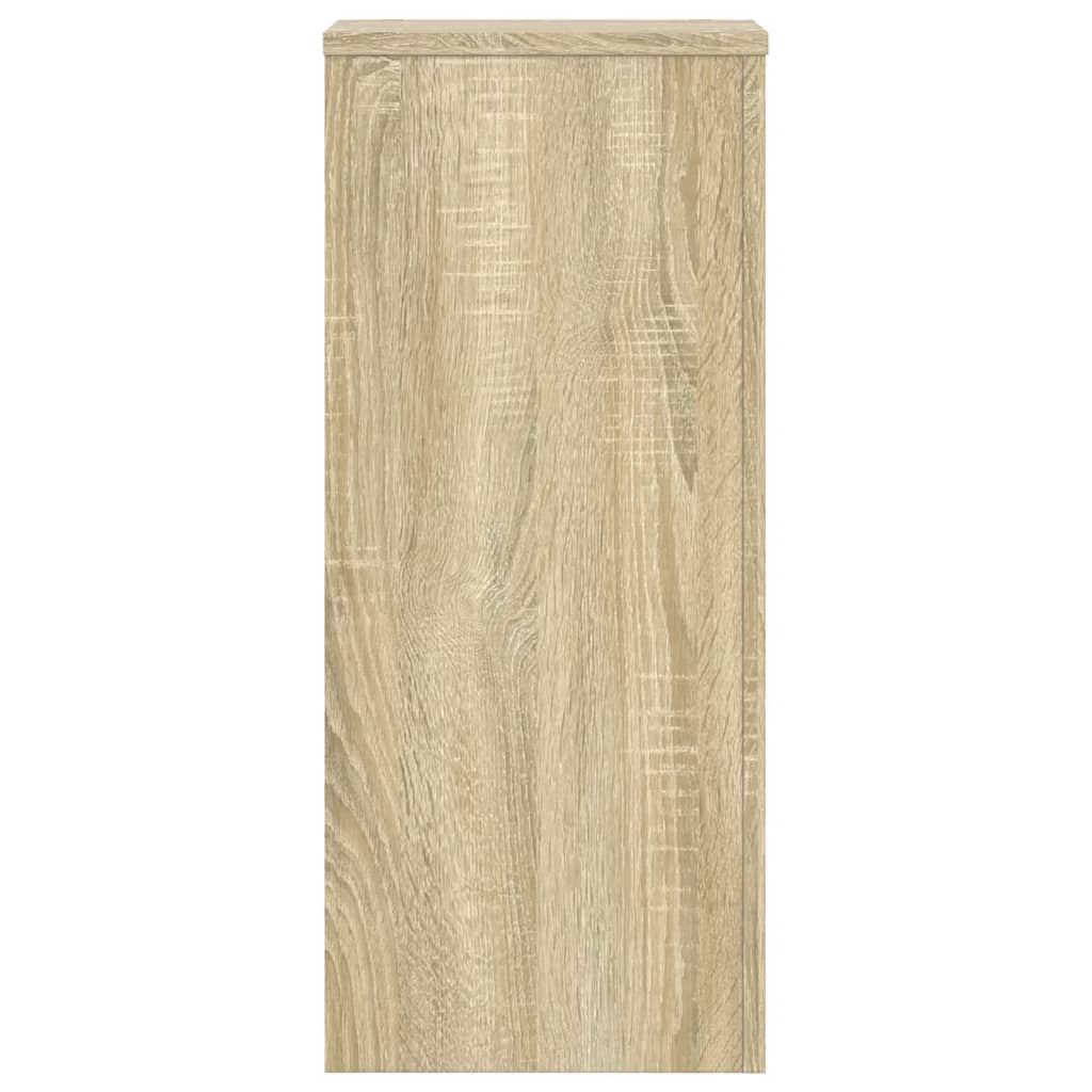 Plantenstandaards 2 st 30x30x70 cm bewerkt hout sonoma eiken is nu te koop bij PeponiXL, paradijselijk wonen!