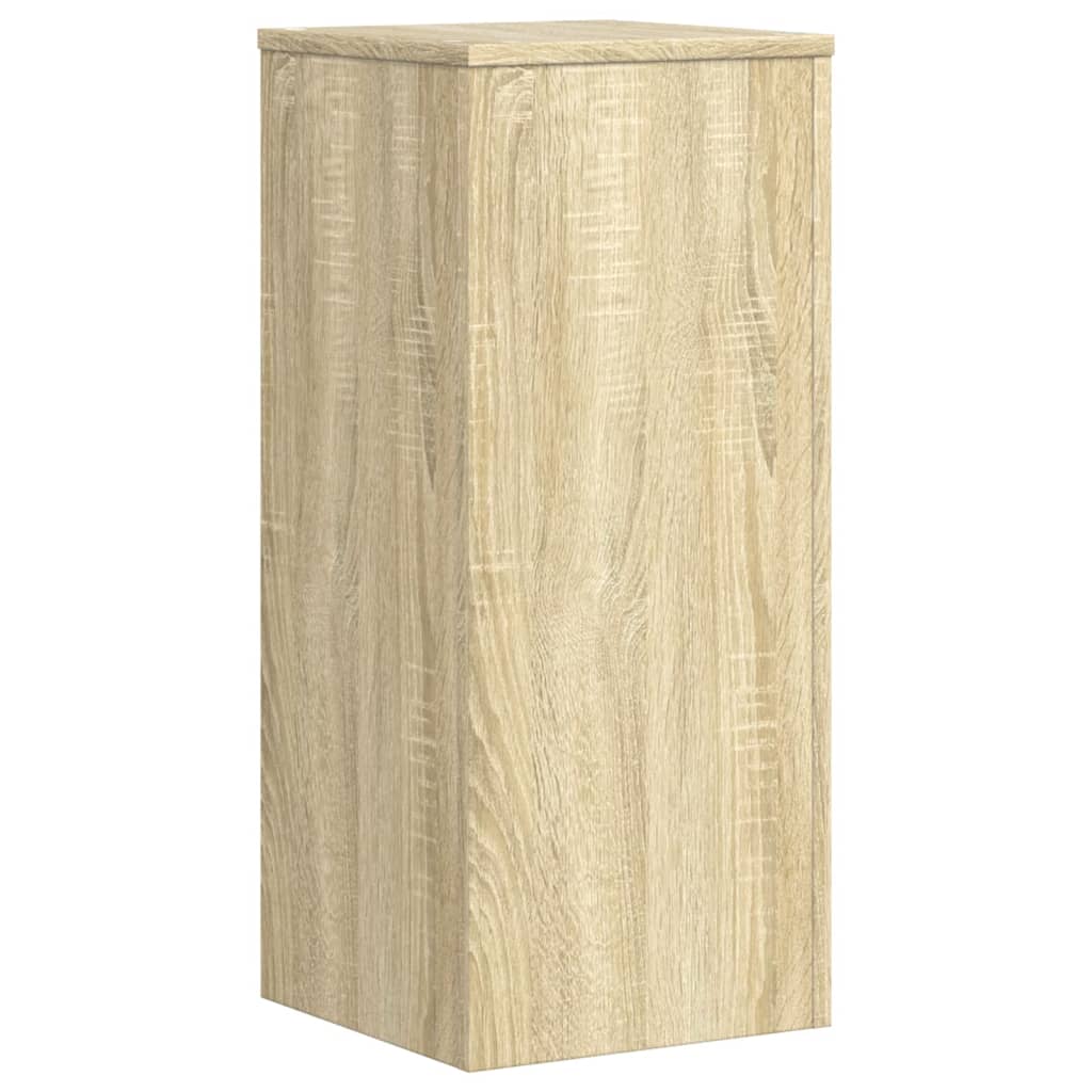 Plantenstandaards 2 st 30x30x70 cm bewerkt hout sonoma eiken is nu te koop bij PeponiXL, paradijselijk wonen!