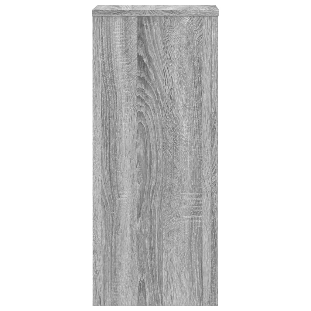 Plantenstandaards 2 st 30x30x70 cm bewerkt hout grijs sonoma is nu te koop bij PeponiXL, paradijselijk wonen!