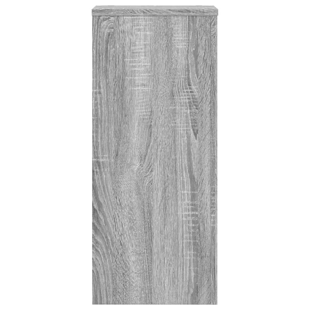 Plantenstandaards 2 st 30x30x70 cm bewerkt hout grijs sonoma is nu te koop bij PeponiXL, paradijselijk wonen!