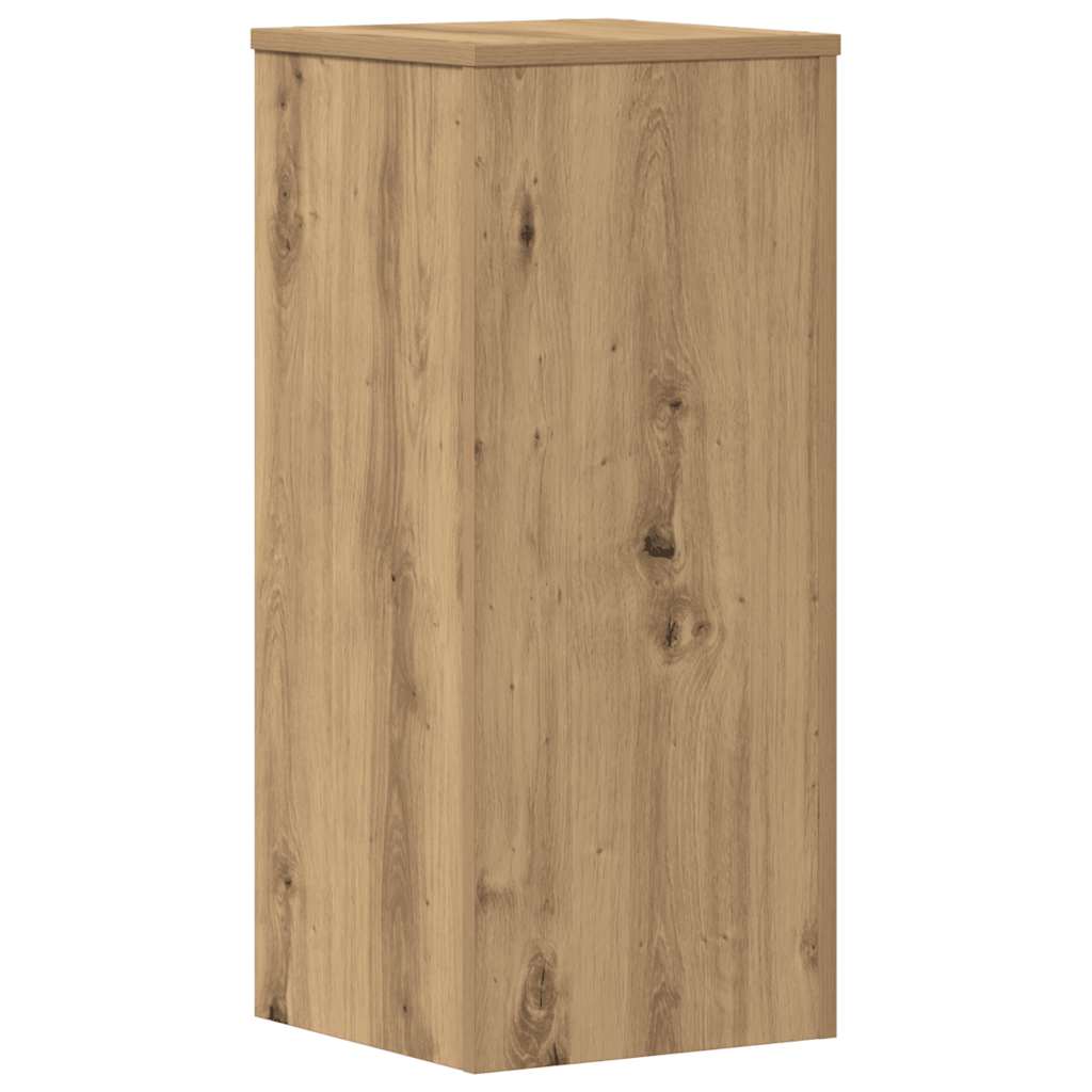 Plantenstandaards 2 st 30x30x70 cm hout artisanaal eiken is nu te koop bij PeponiXL, paradijselijk wonen!