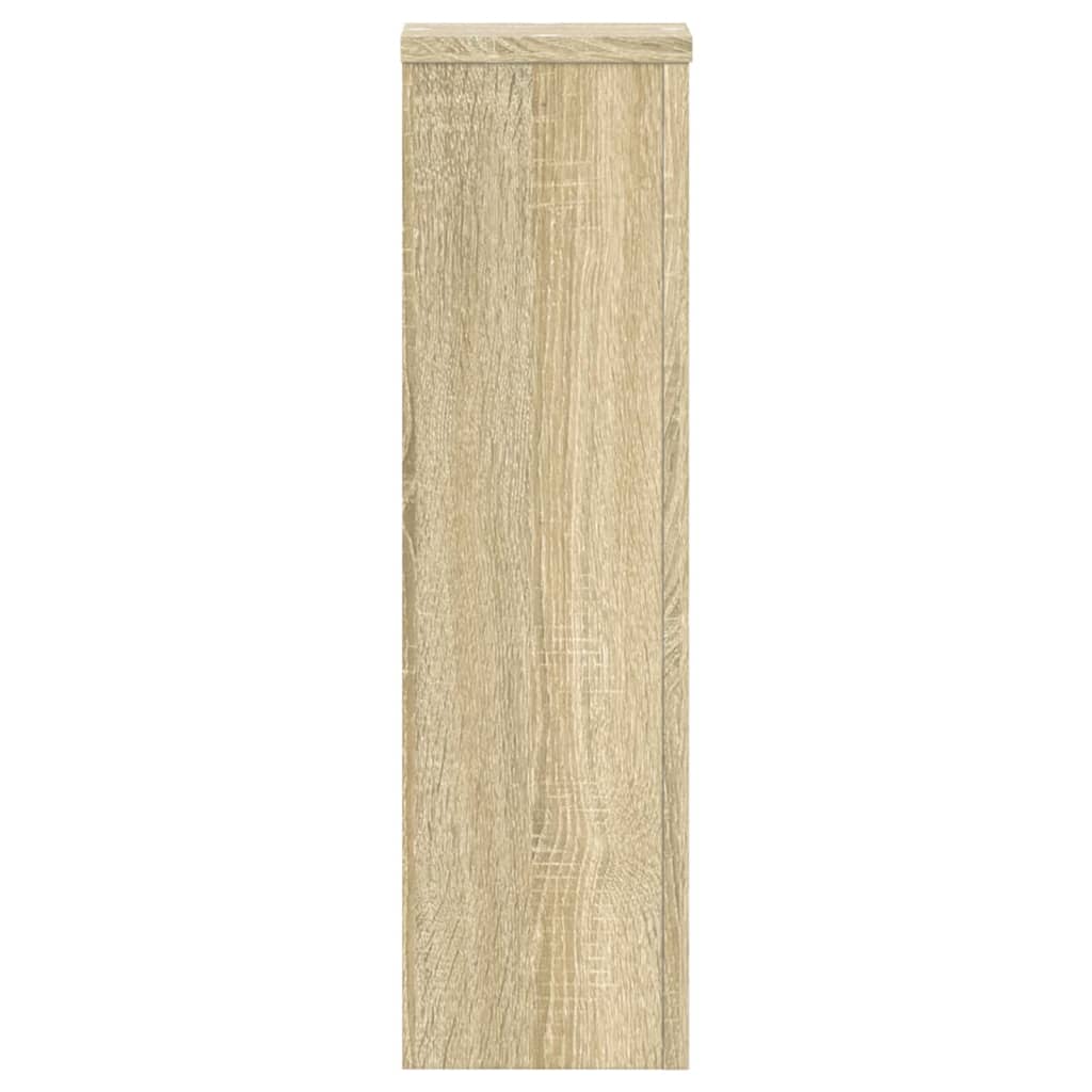 Plantenstandaards 2 st 17x17x60 cm bewerkt hout sonoma eiken is nu te koop bij PeponiXL, paradijselijk wonen!
