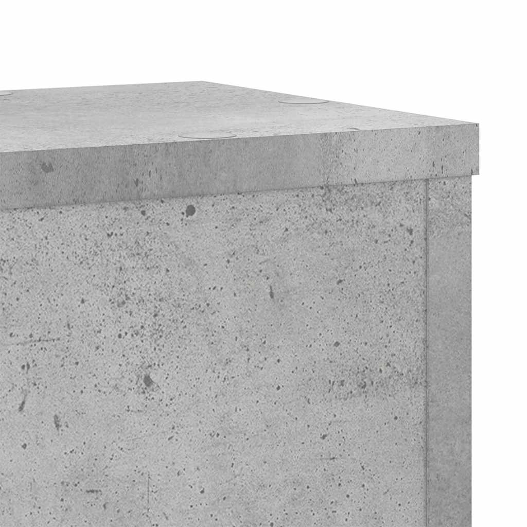 Plantenstandaards 2 st 17x17x60 cm bewerkt hout betongrijs is nu te koop bij PeponiXL, paradijselijk wonen!