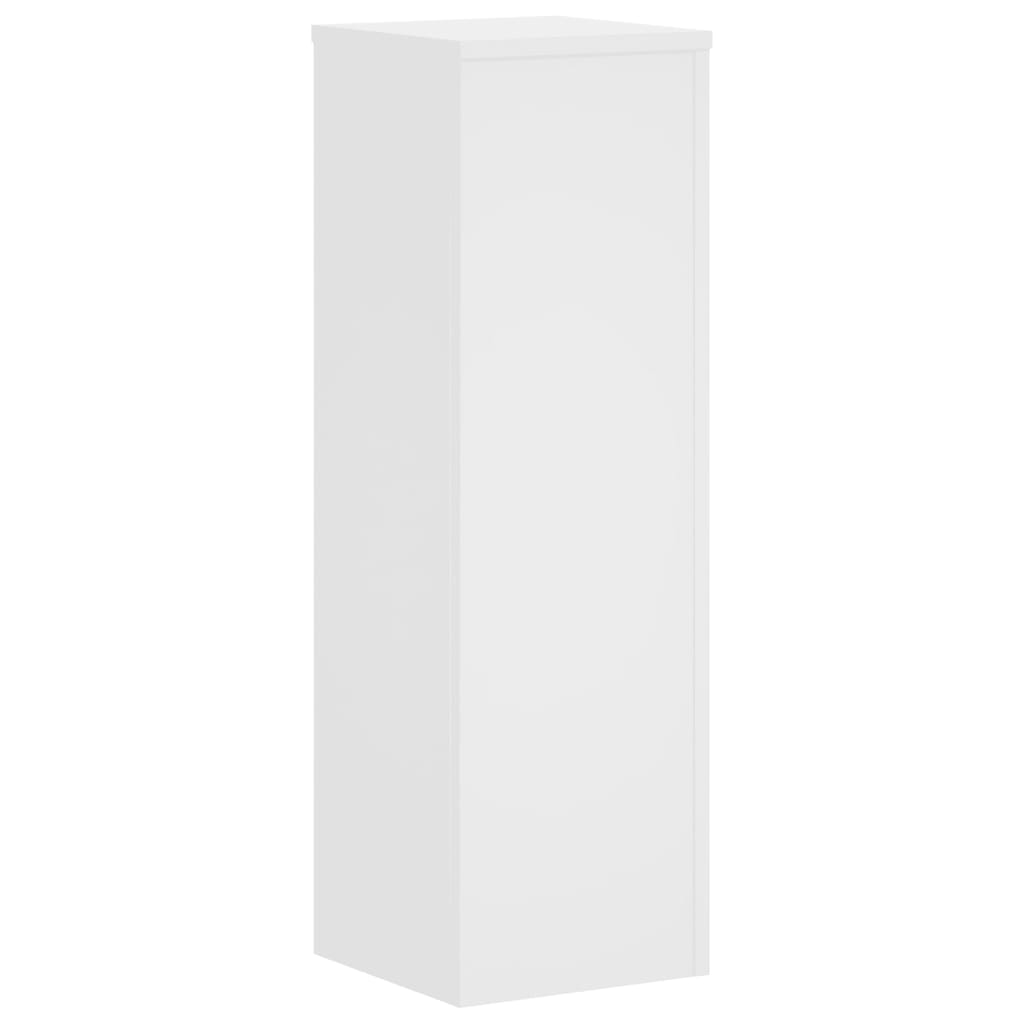 Plantenstandaards 2 st 25x25x80 cm bewerkt hout wit is nu te koop bij PeponiXL, paradijselijk wonen!