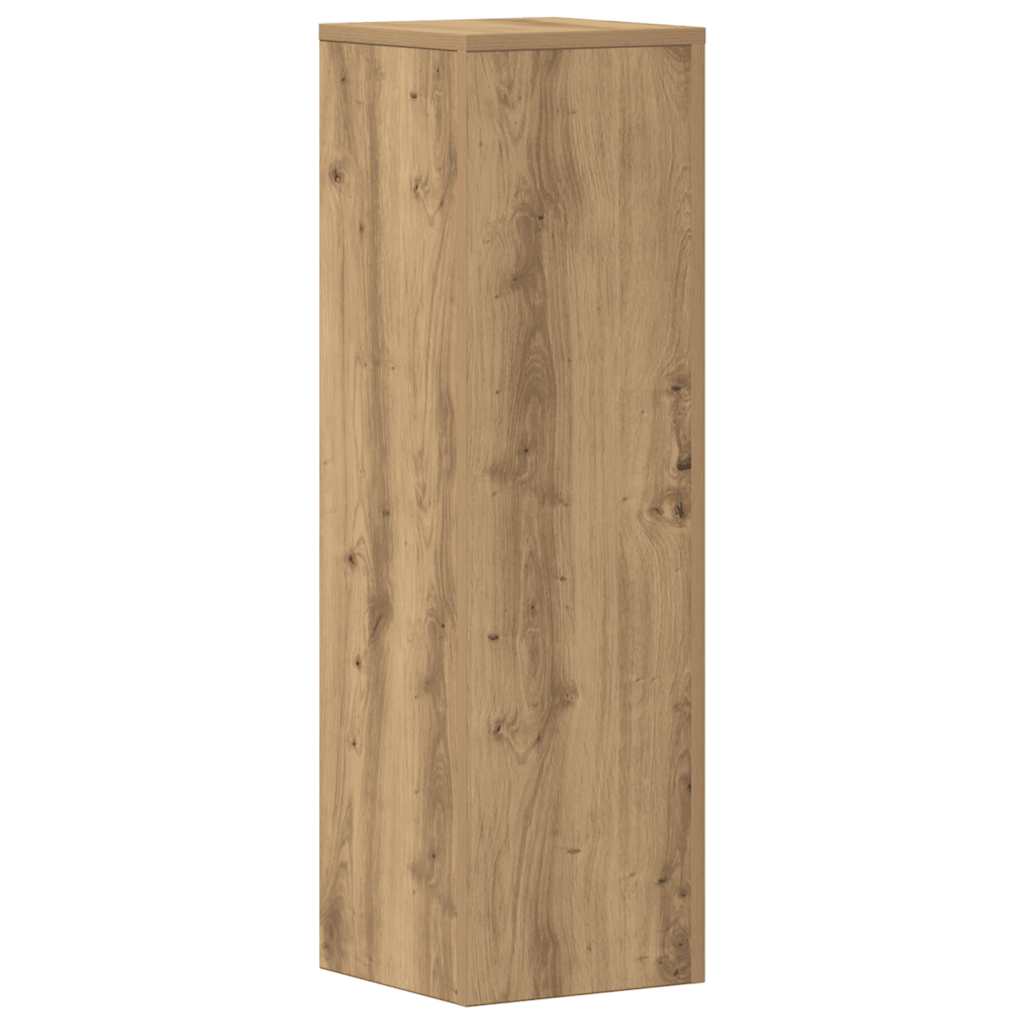 Plantenstandaards 2 st 25x25x80 cm hout artisanaal eikenkleurig is nu te koop bij PeponiXL, paradijselijk wonen!