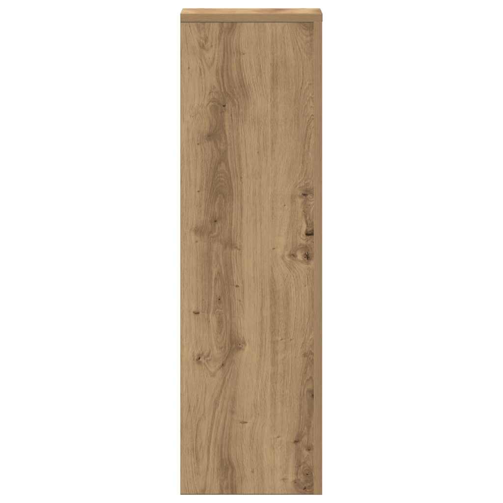 Plantenstandaards 2 st 25x25x80 cm hout artisanaal eikenkleurig is nu te koop bij PeponiXL, paradijselijk wonen!