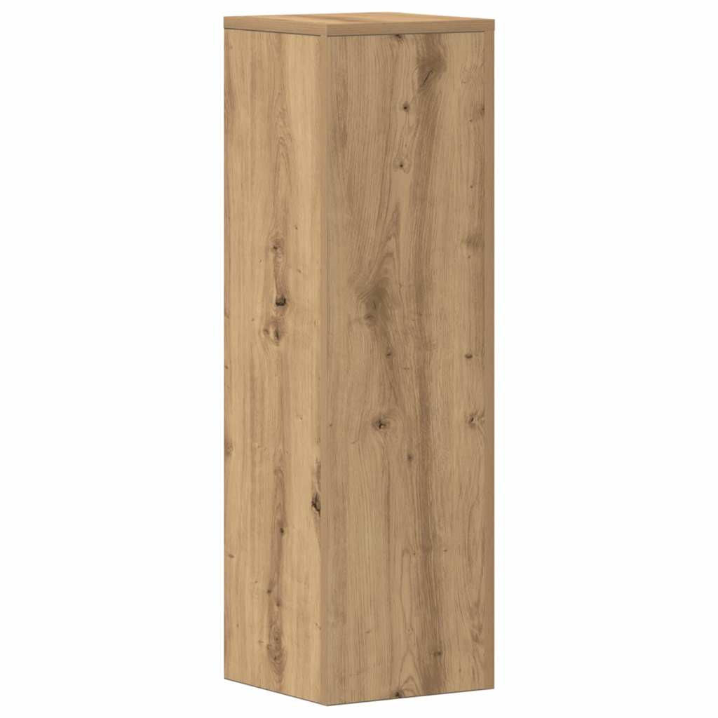Plantenstandaards 2 st 25x25x80 cm hout artisanaal eikenkleurig is nu te koop bij PeponiXL, paradijselijk wonen!
