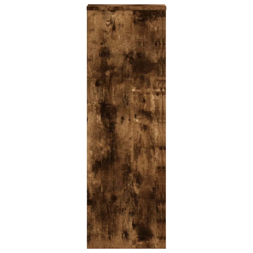Plantenstandaard 33x33x100 cm bewerkt hout gerookt eikenkleurig is nu te koop bij PeponiXL, paradijselijk wonen!