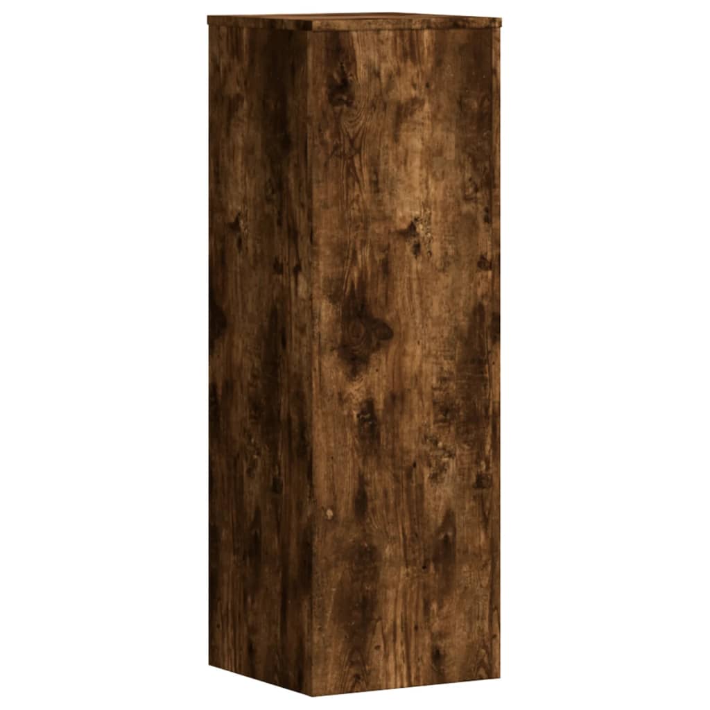Plantenstandaard 33x33x100 cm bewerkt hout gerookt eikenkleurig is nu te koop bij PeponiXL, paradijselijk wonen!