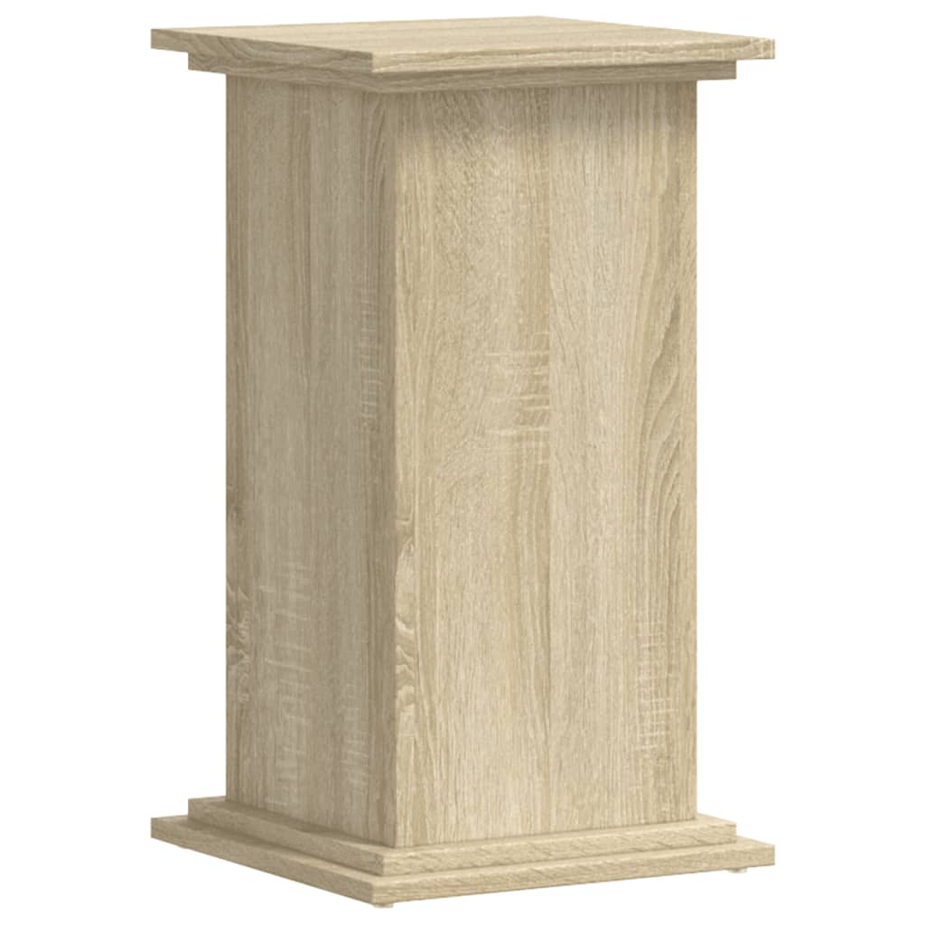 Plantenstandaard 33x33x60 cm bewerkt hout sonoma eikenkleurig is nu te koop bij PeponiXL, paradijselijk wonen!