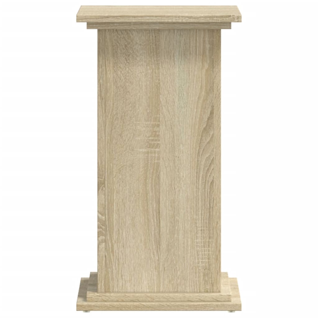 Plantenstandaard 33x33x60 cm bewerkt hout sonoma eikenkleurig is nu te koop bij PeponiXL, paradijselijk wonen!