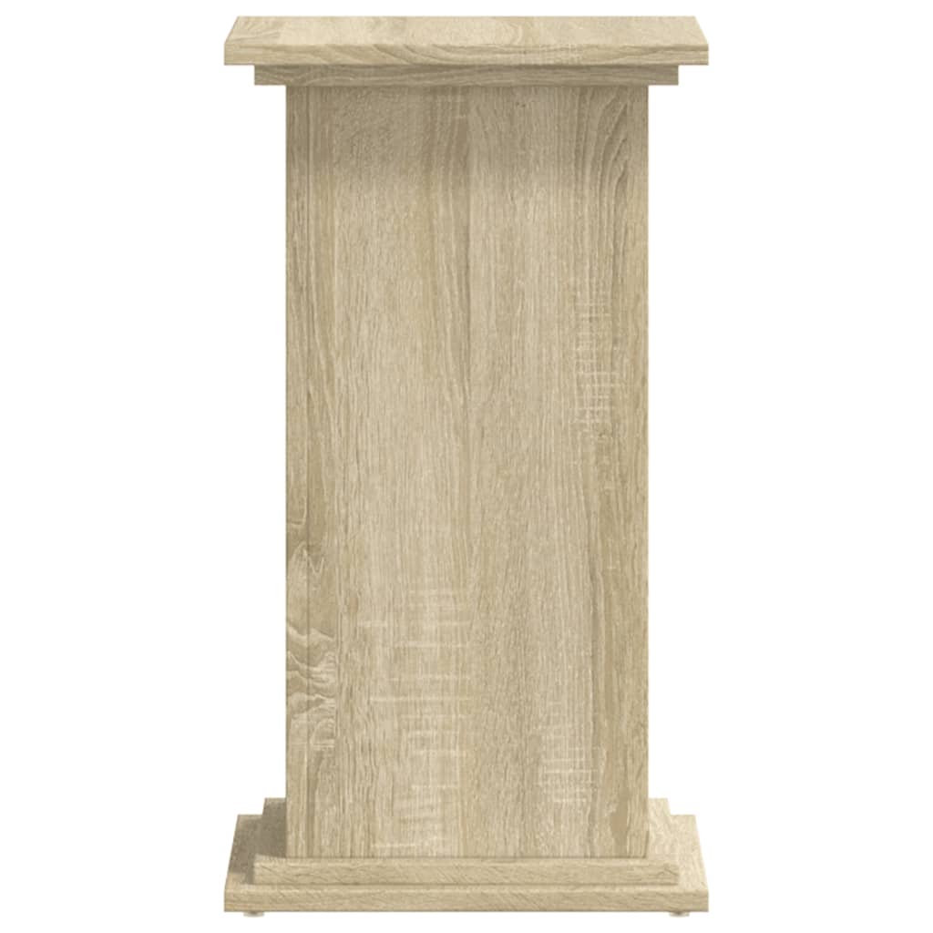 Plantenstandaard 33x33x60 cm bewerkt hout sonoma eikenkleurig is nu te koop bij PeponiXL, paradijselijk wonen!