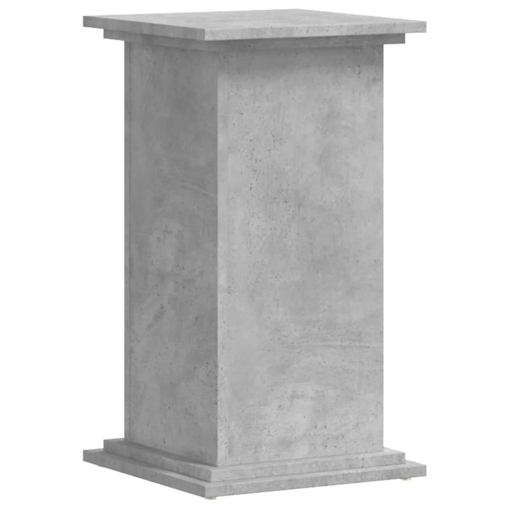 Plantenstandaard 33x33x60 cm bewerkt hout betongrijs is nu te koop bij PeponiXL, paradijselijk wonen!