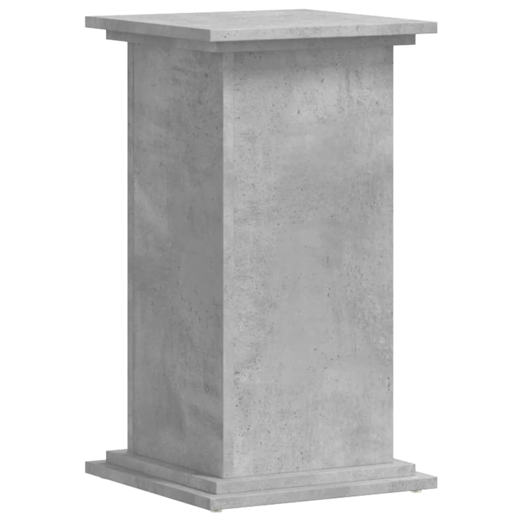 Plantenstandaard 33x33x60 cm bewerkt hout betongrijs is nu te koop bij PeponiXL, paradijselijk wonen!