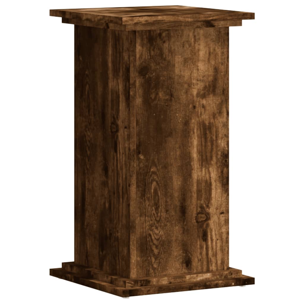 Plantenstandaard 33x33x60 cm bewerkt hout gerookt eikenkleurig is nu te koop bij PeponiXL, paradijselijk wonen!