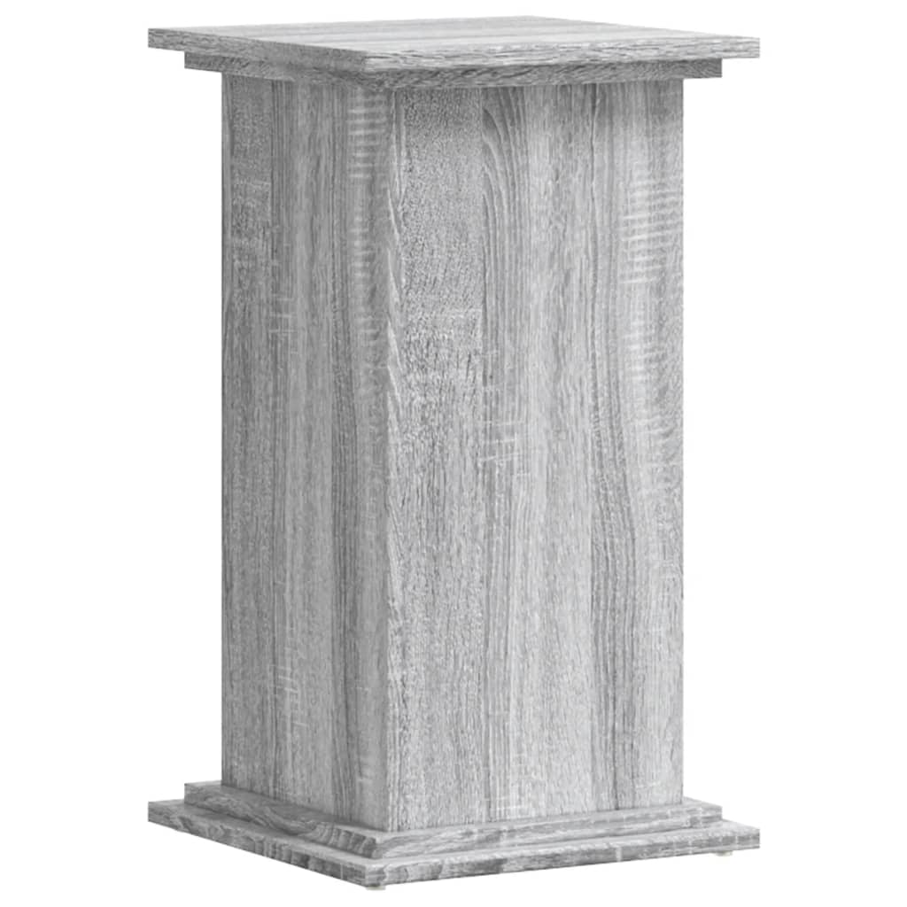 Plantenstandaard 33x33x60 cm bewerkt hout grijs sonoma eiken is nu te koop bij PeponiXL, paradijselijk wonen!