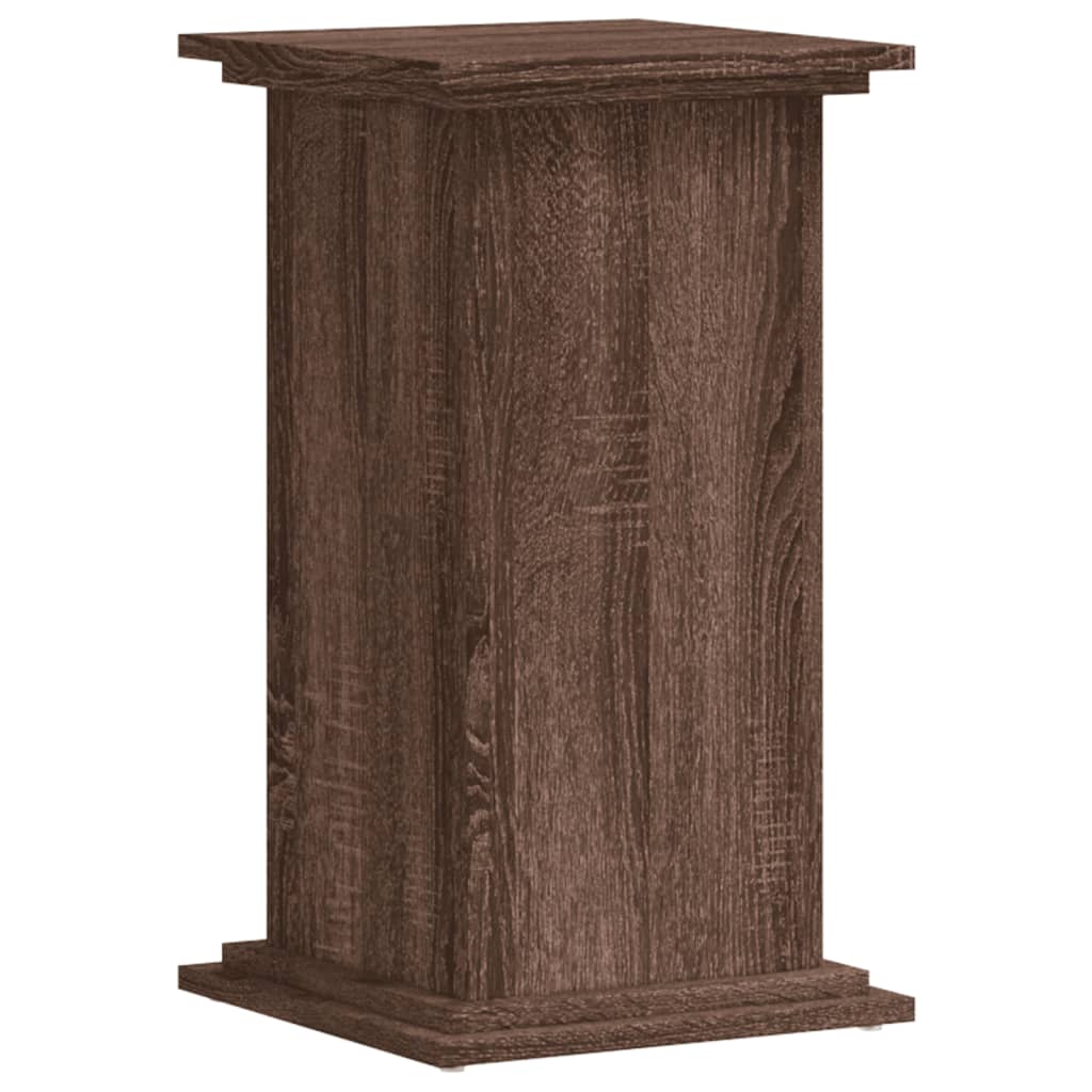 Plantenstandaard 33x33x60 cm bewerkt hout bruin eikenkleurig is nu te koop bij PeponiXL, paradijselijk wonen!