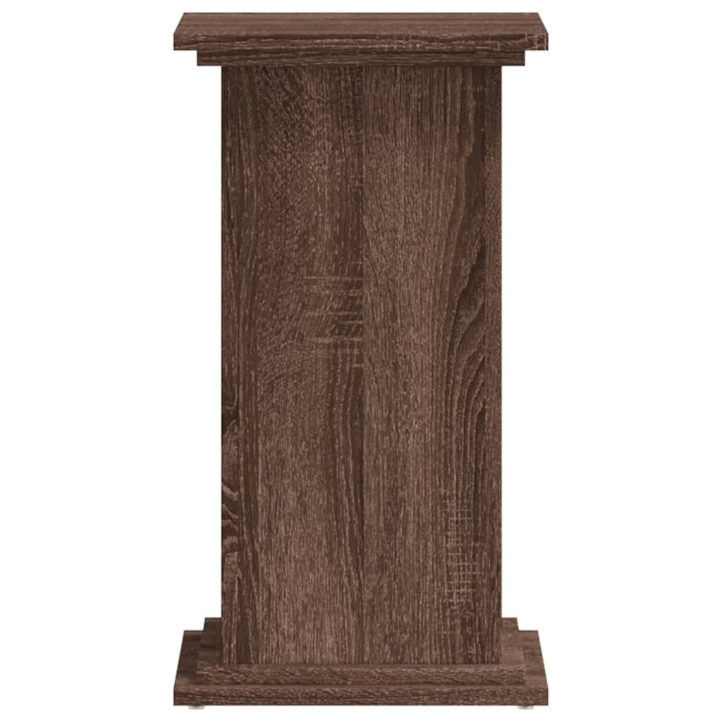 Plantenstandaard 33x33x60 cm bewerkt hout bruin eikenkleurig is nu te koop bij PeponiXL, paradijselijk wonen!