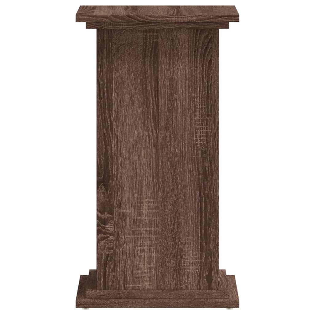 Plantenstandaard 33x33x60 cm bewerkt hout bruin eikenkleurig is nu te koop bij PeponiXL, paradijselijk wonen!