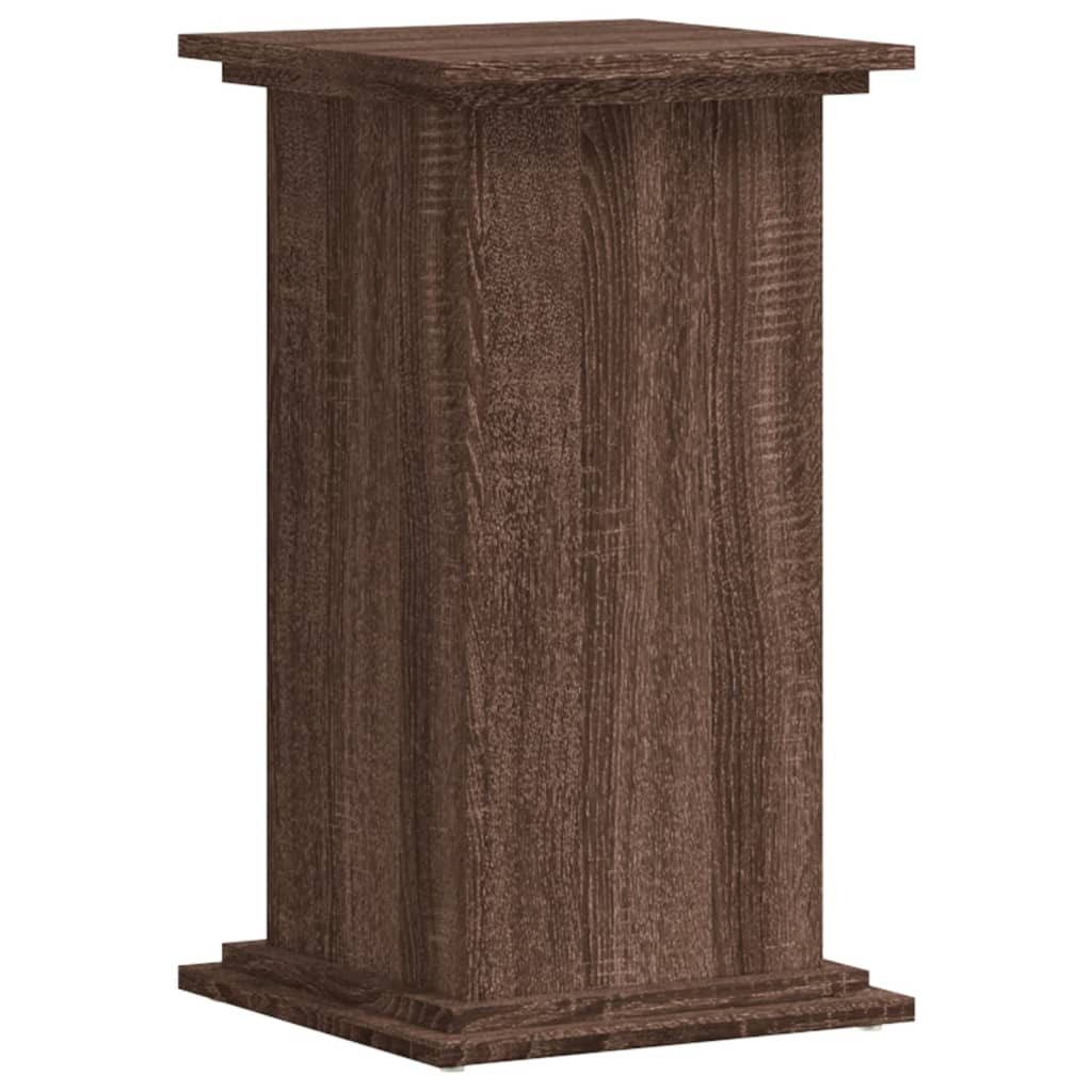 Plantenstandaard 33x33x60 cm bewerkt hout bruin eikenkleurig is nu te koop bij PeponiXL, paradijselijk wonen!