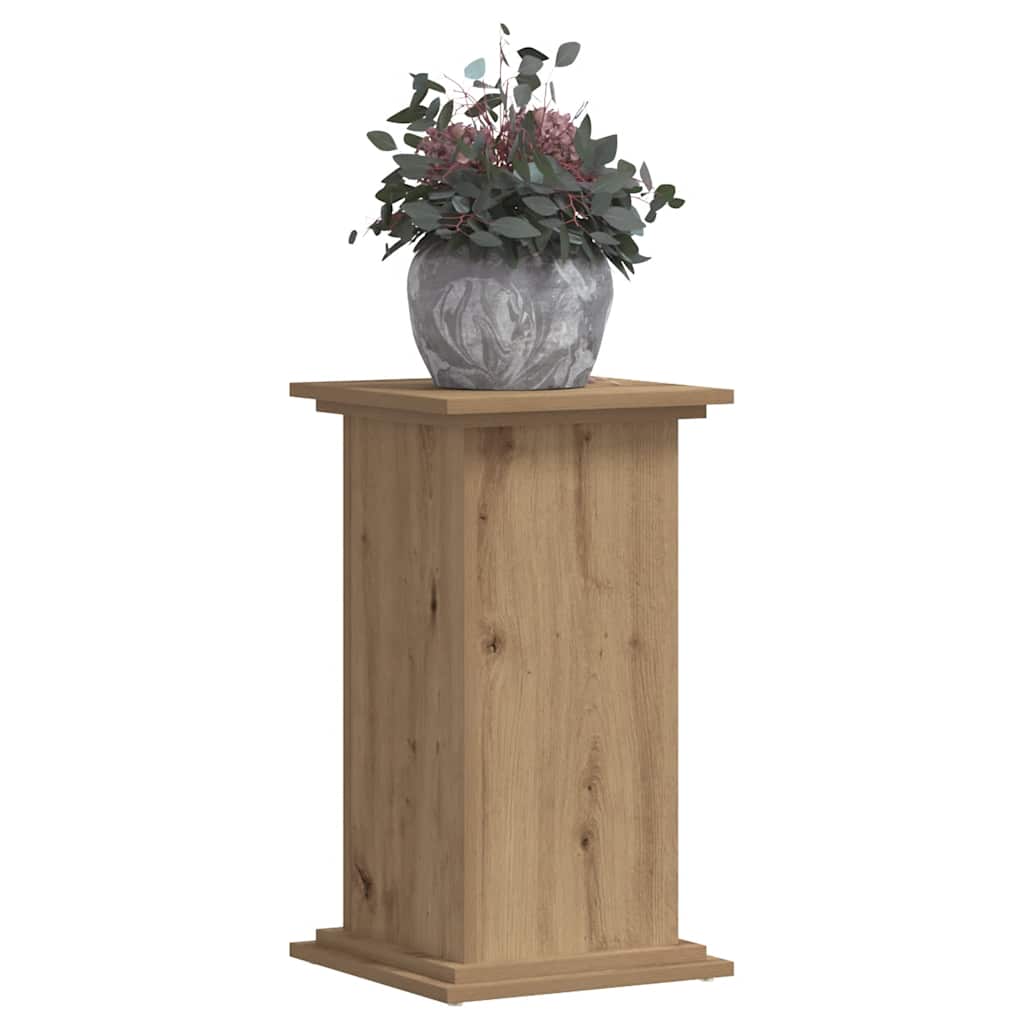 Plantenstandaard 33x33x60 cm bewerkt hout artisanaal eiken is nu te koop bij PeponiXL, paradijselijk wonen!