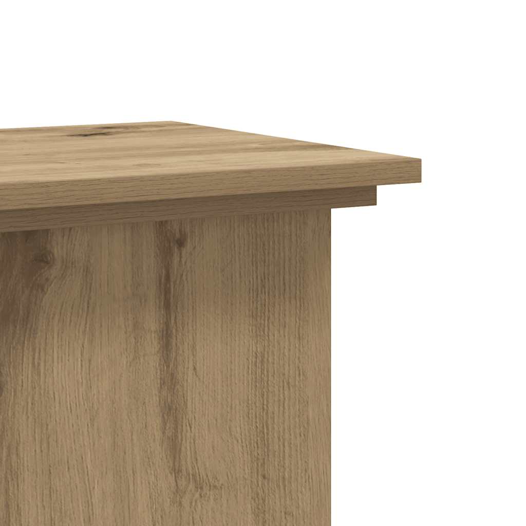 Plantenstandaard 33x33x60 cm bewerkt hout artisanaal eiken is nu te koop bij PeponiXL, paradijselijk wonen!