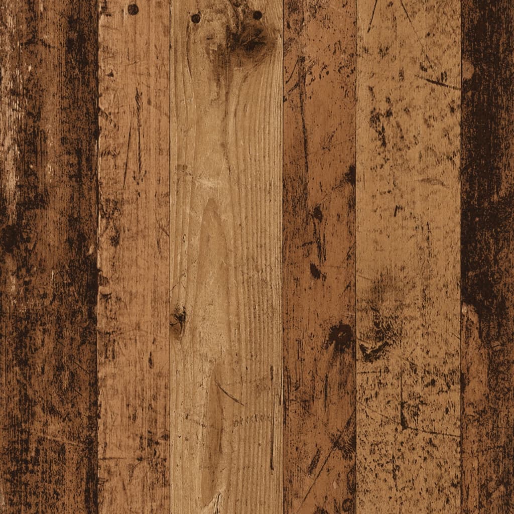 Plantenstandaard 33x33x80 cm bewerkt hout oud houtkleurig is nu te koop bij PeponiXL, paradijselijk wonen!