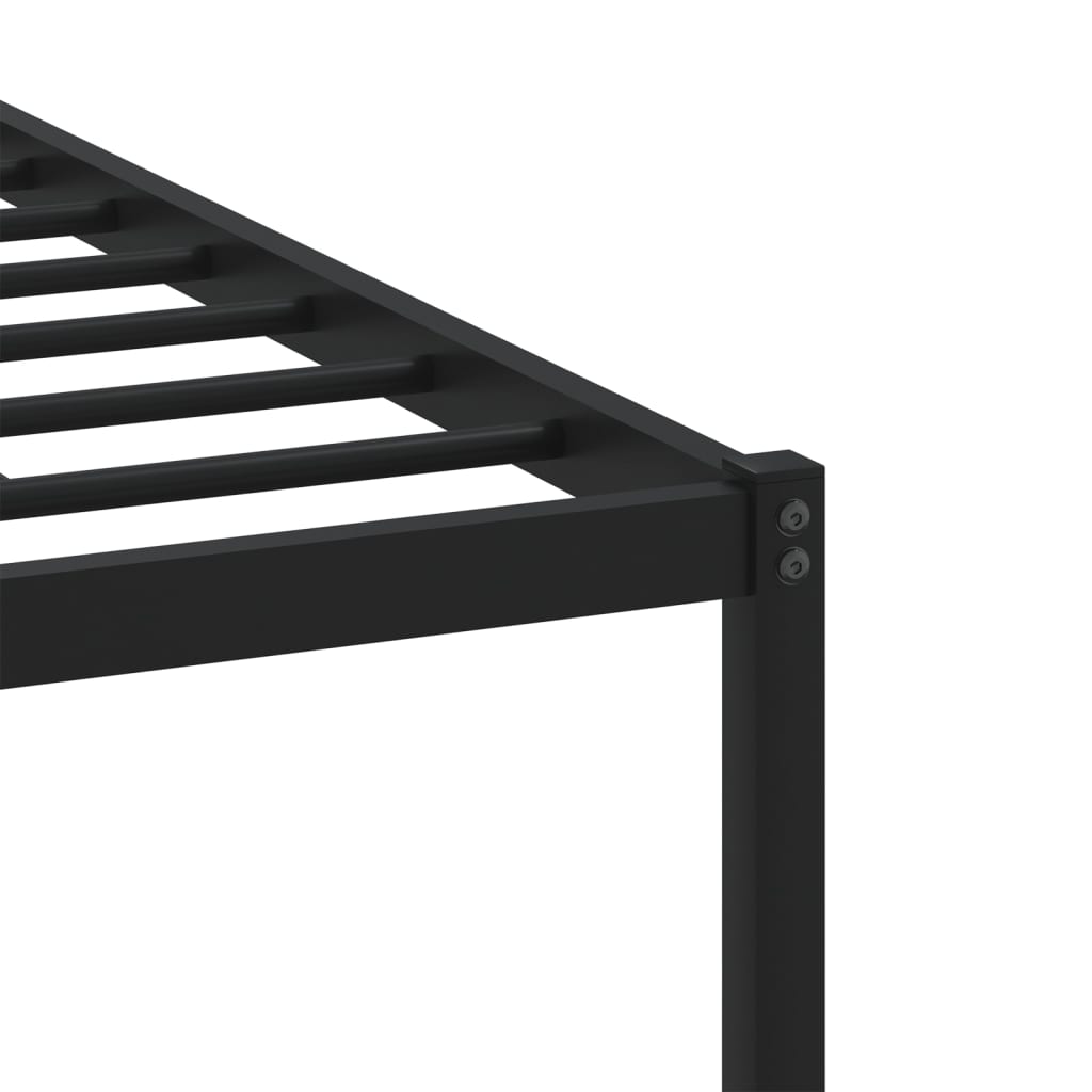 Bedframe zonder matras metaal gerookt eikenkleurig 75x190 cm is nu te koop bij PeponiXL, paradijselijk wonen!