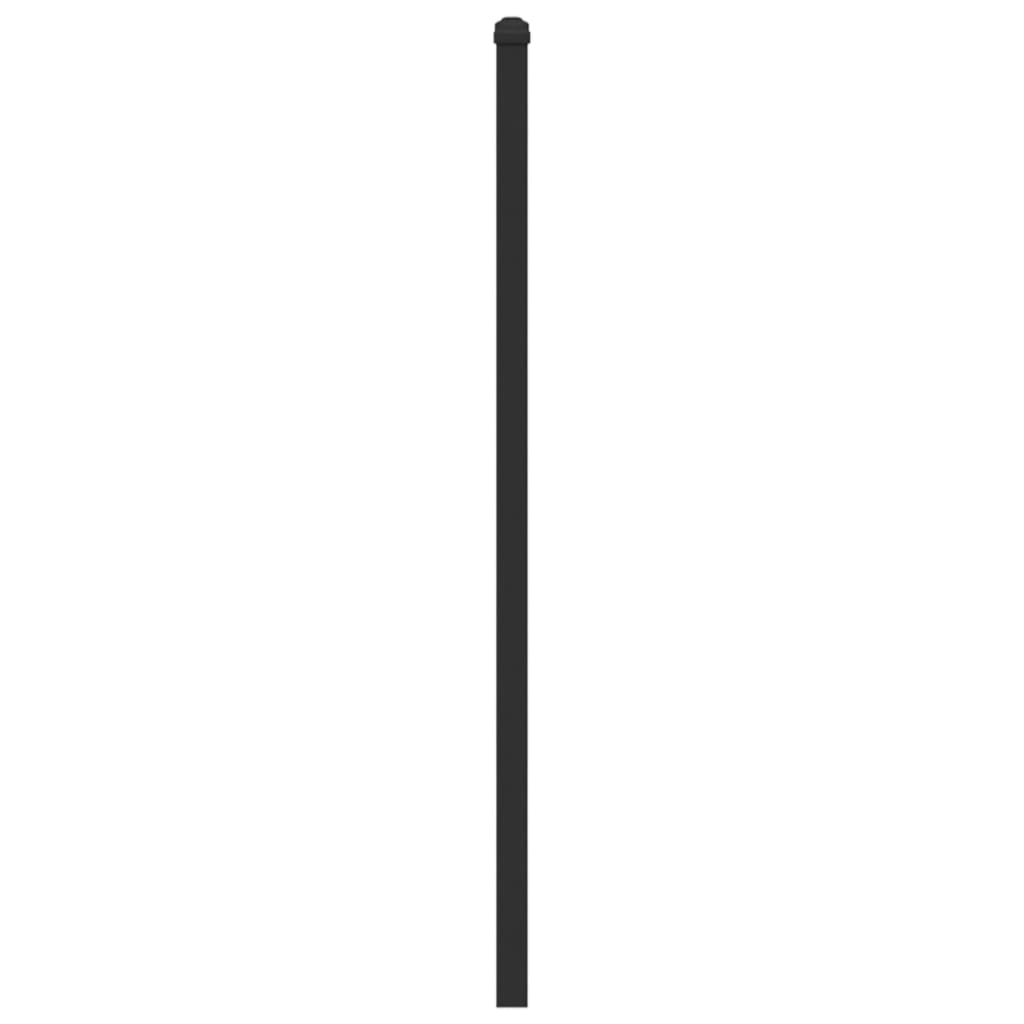 Vervangend hoofdbord 107 cm bewerkt hout en staal gerookt eikenkleurig is nu te koop bij PeponiXL, paradijselijk wonen!